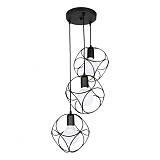 ΦΩΤΙΣΤΙΚΟ ΟΡΟΦΗΣ 3ΧΕ27 240 ΜΕΤΑΛΛΙΚΟ ΜΑΥΡΟ 30Χ80εκ Fylliana