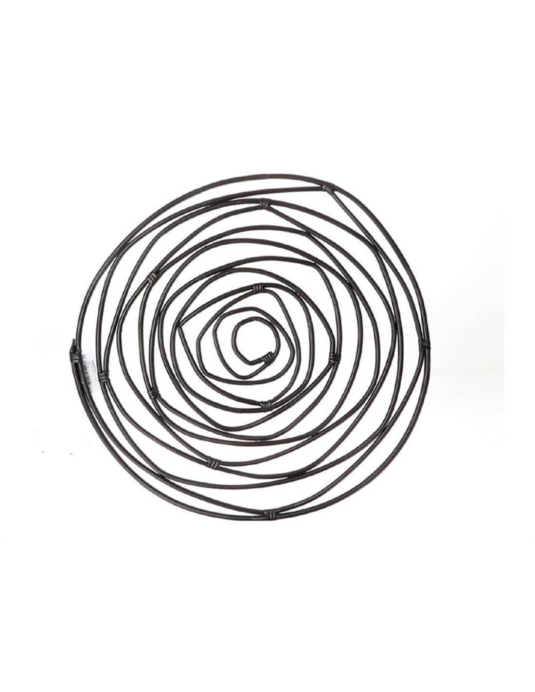 Διακοσμ.μαύρο rattan σπιράλ 60εκ.