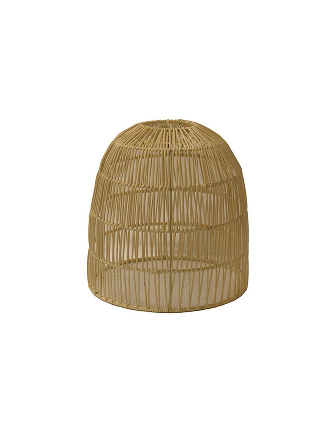 Φωτιστικό καπέλο οροφής rattan εκρού 25,5Χ25,,5