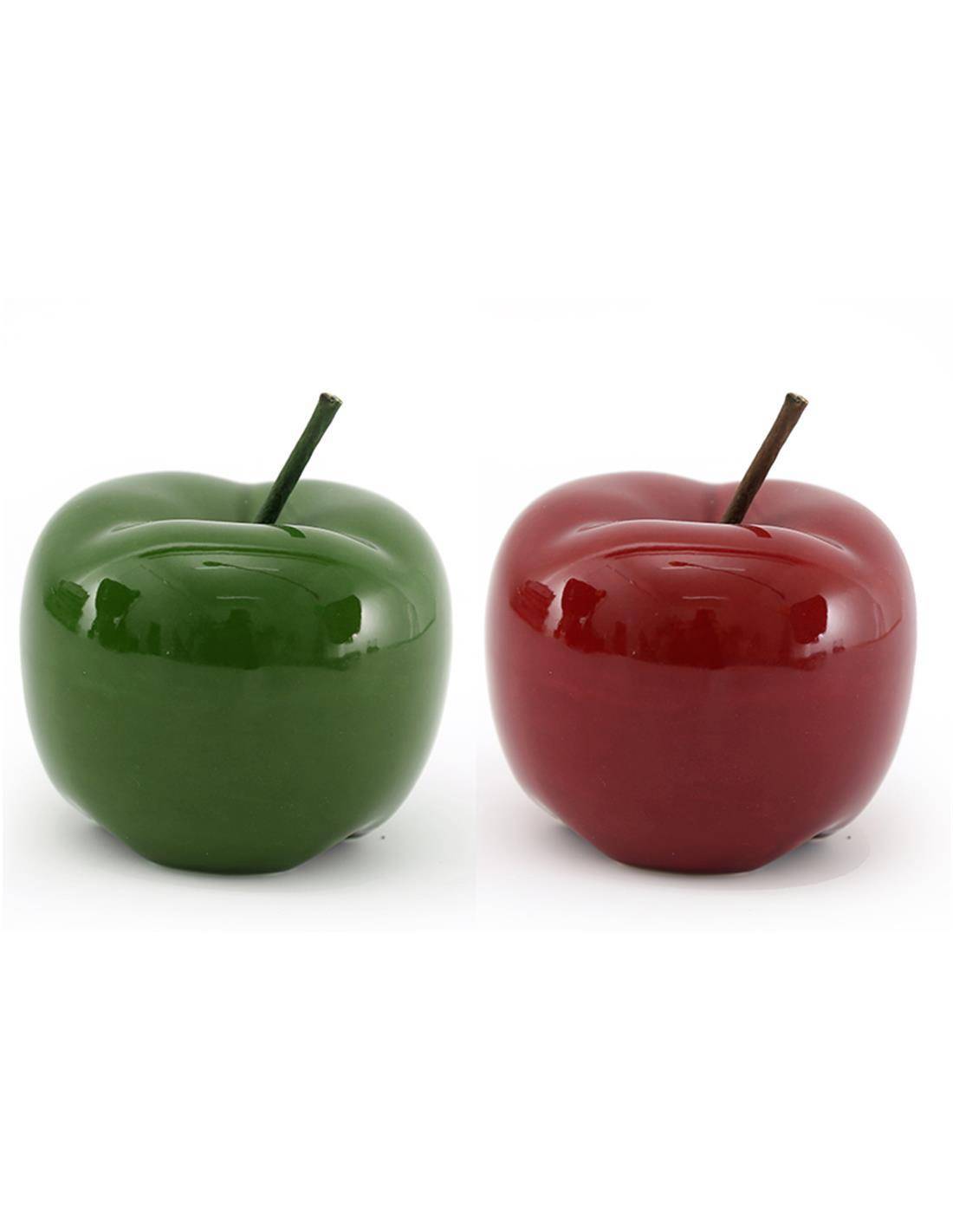 Μήλο κεραμ.διακσομ.κόκκινο ή πράσινο 9,5Χ10,5