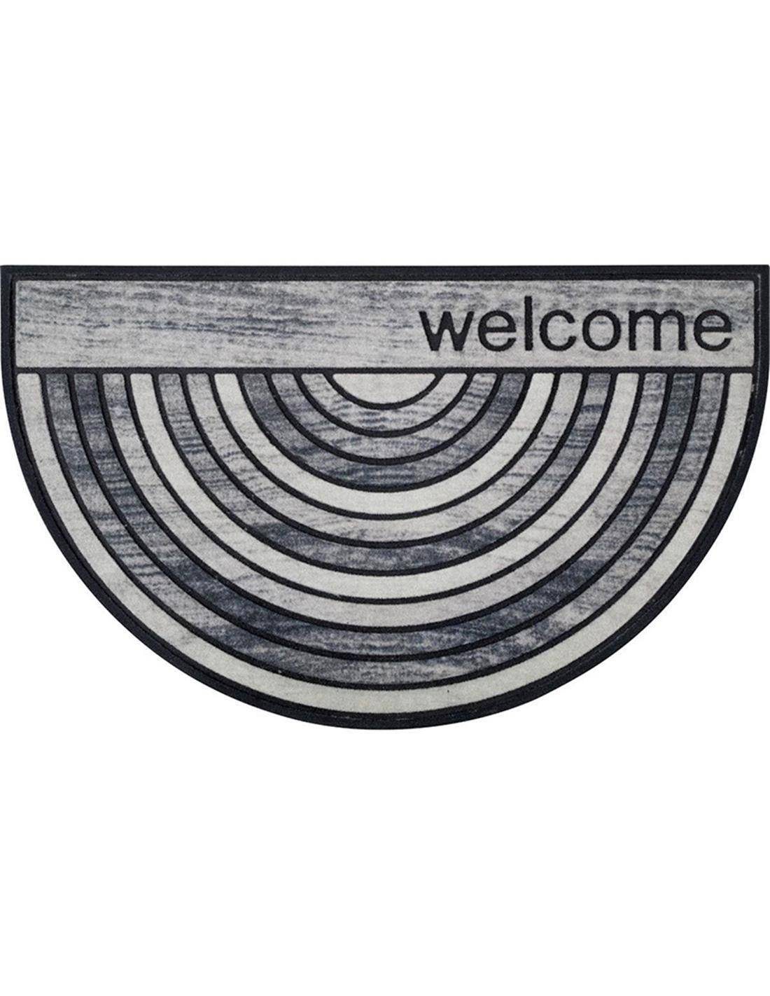 Ποδόμακτρο λάστιχο  σχ.half moon γκρι  45Χ75