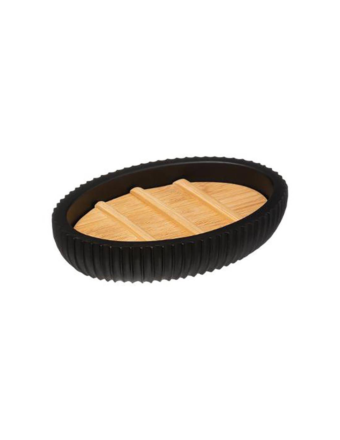 Σαπουνοθήκη κεραμ.NATUREO ανθρακί