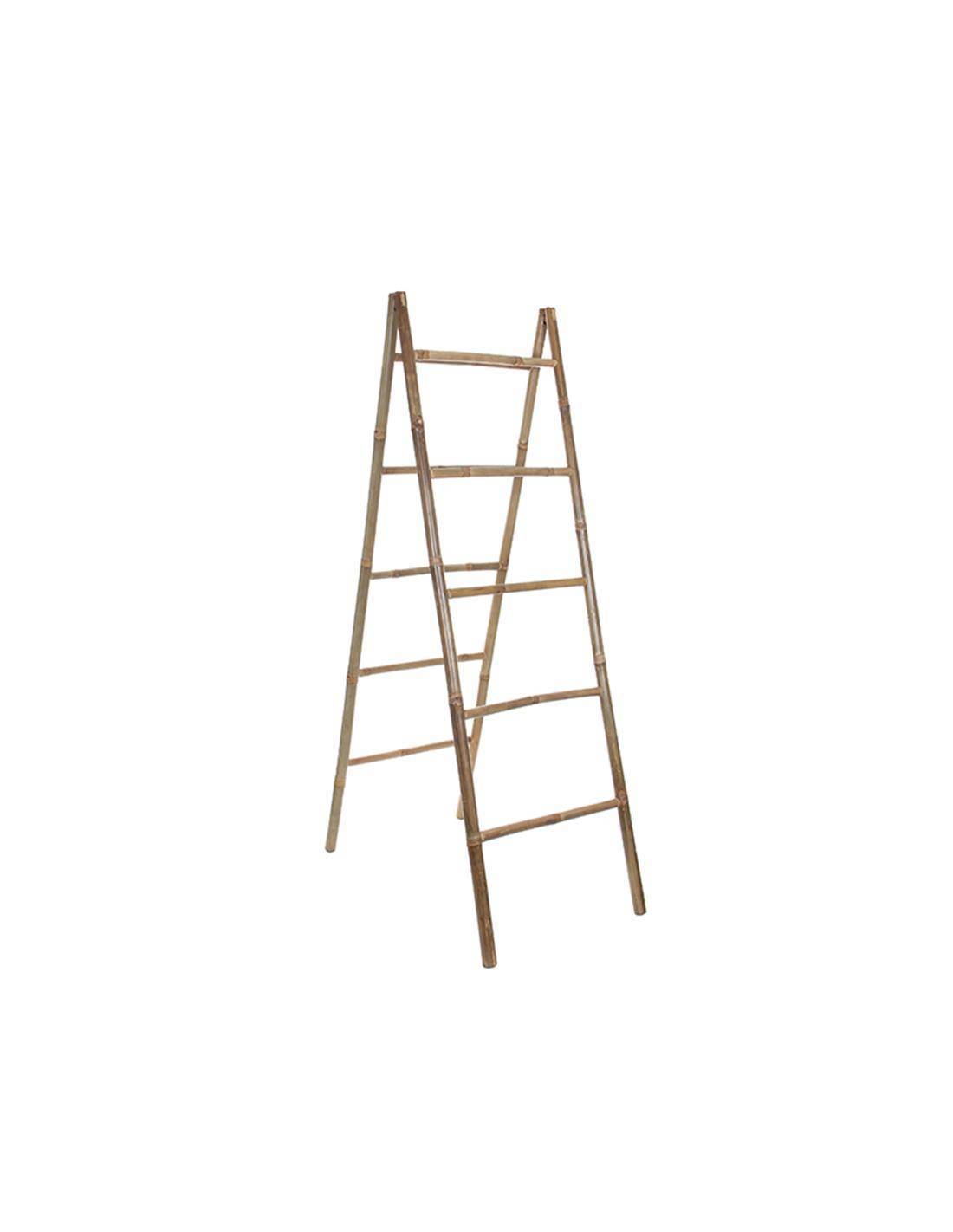Σκάλα διπλή bamboo φυσικό χρ. 157εκ.