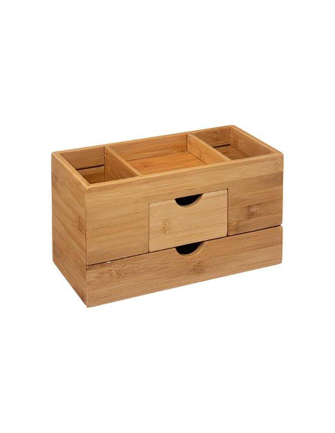 Θήκη οργάνωσης bamboo Με συρτάρια 24Χ12,2Χ14,5