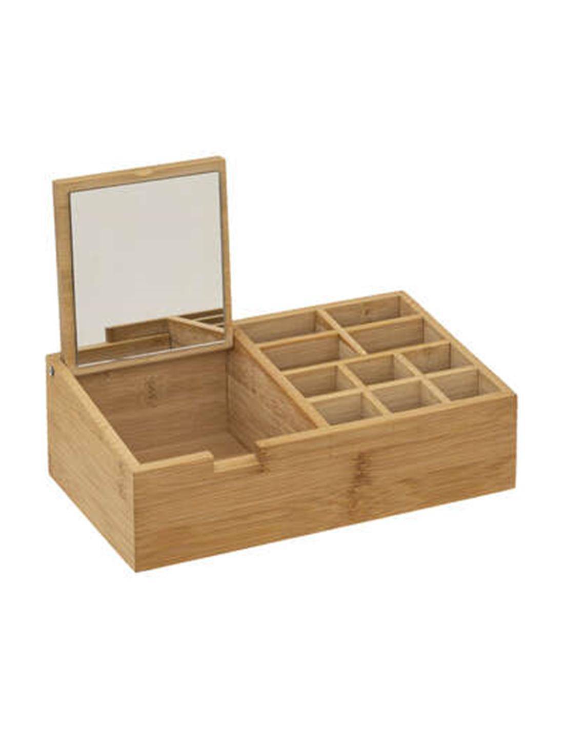 θήκη τακτοποίησης με καθρέπτη bamboo 24,3X8X14