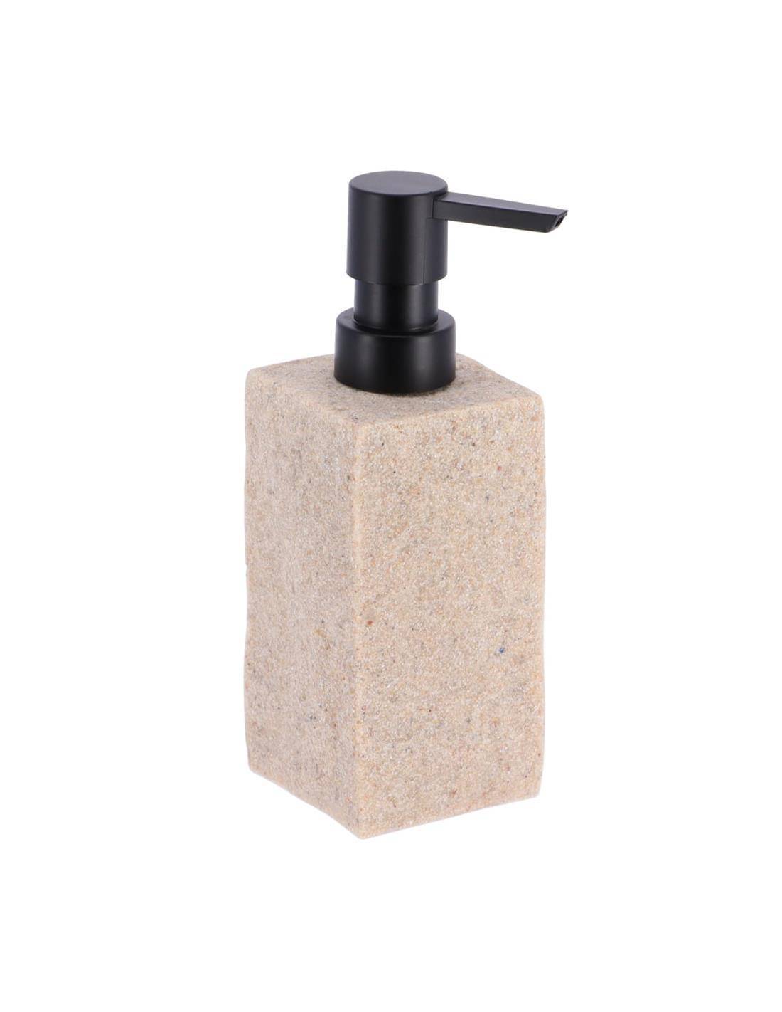 Dispenser polyresin τετρ.stone μπεζ 260ml