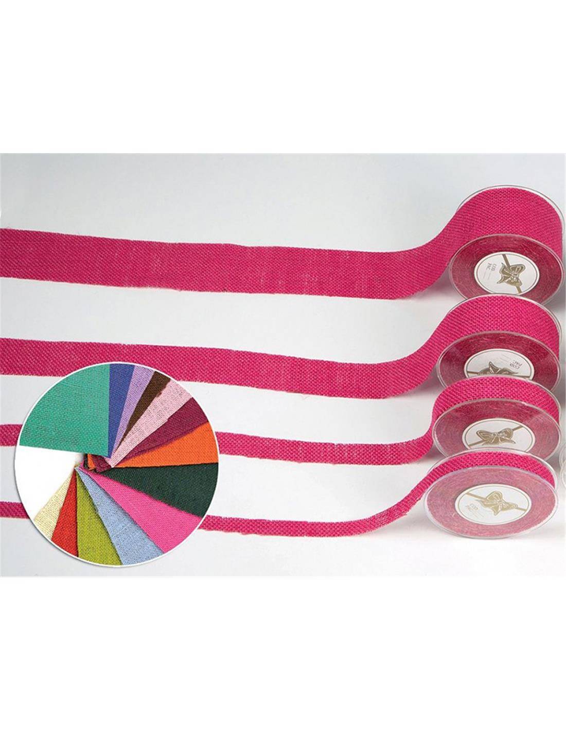 Κορδέλα τσουβάλι χρωμ. 4.5εκ.Χ9.1Μ