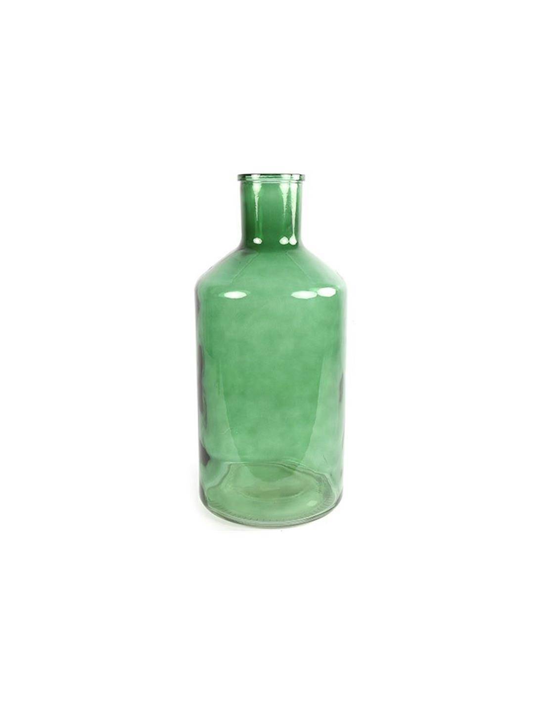 Βάζο πράσινο γυαλ.διάφ. Φ24 Η51cm
