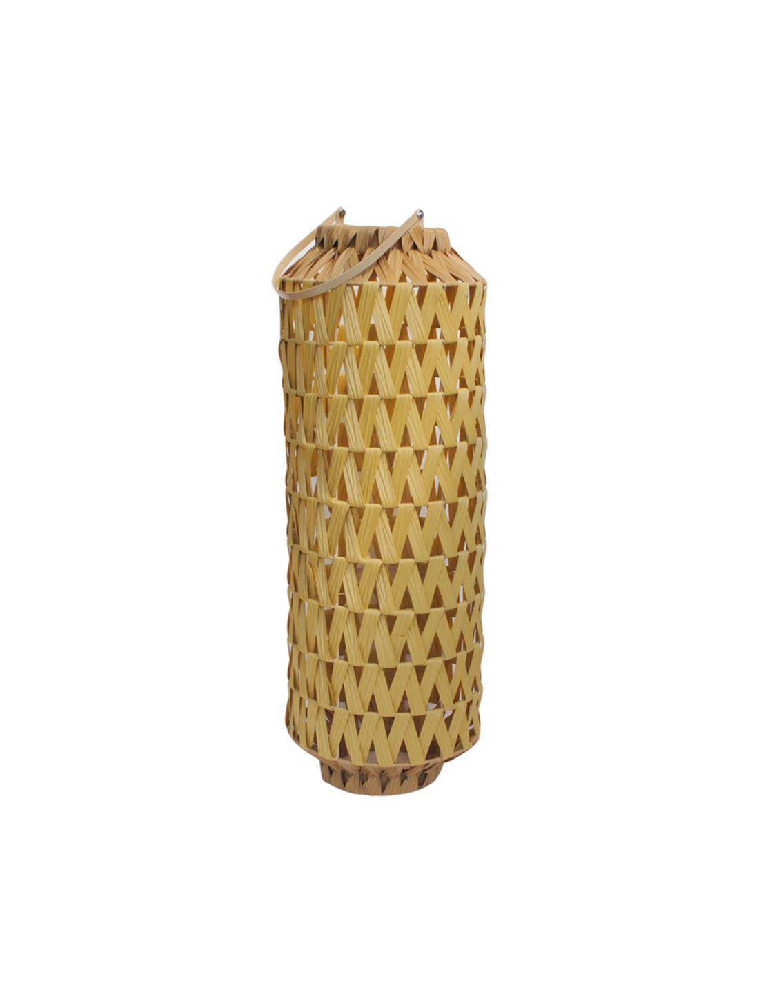 Φανάρι τεχνητό rattan φυσικό Φ25Η59.5cm