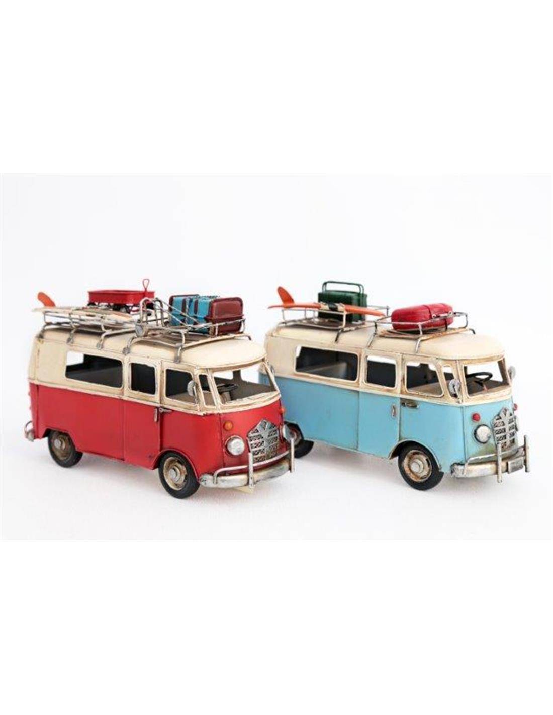 Αυτοκίνητο μινιατούρα "CAMPER VAN" 2χρώματα 27x17cm