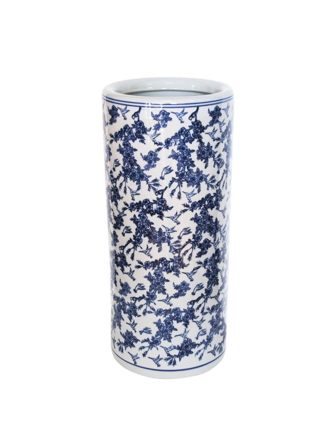 Βάζο δαπ./ ομπρελοθήκη blue porc.flower 20x45cm