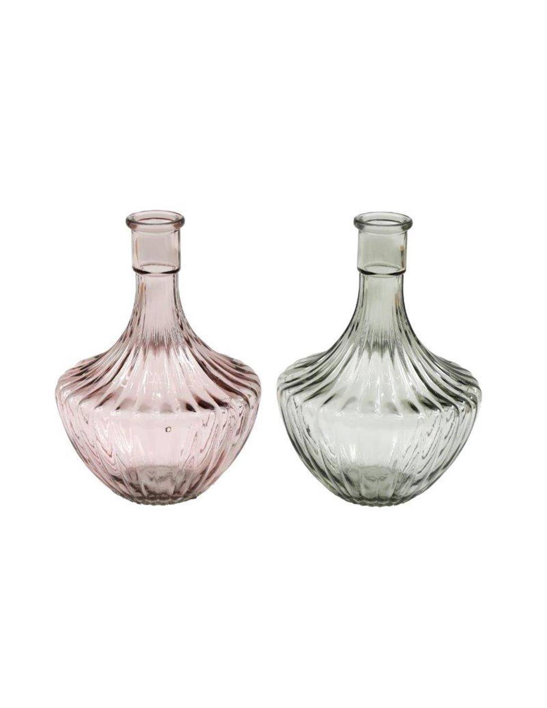 Βάζο γυάλ. 2χρώματα 16x25cm