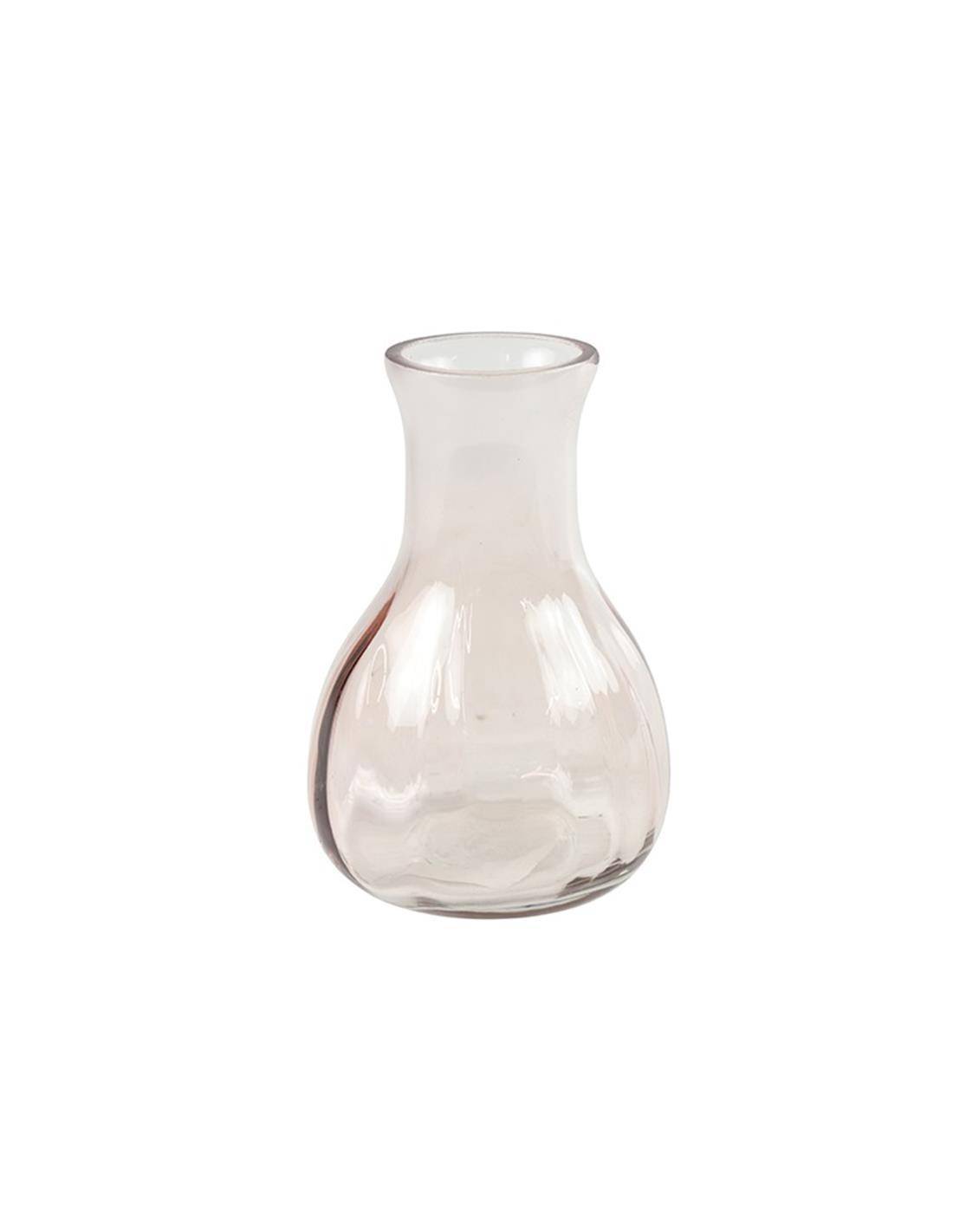 Βάζο γυαλινο ροζ  7,5Χ11