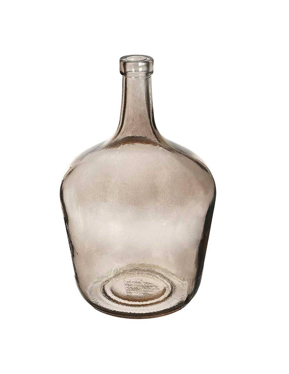 Βάζο/καράφα γυάλ.γκρι/ψηλό στόμιο 2L/ 15,5x25cm