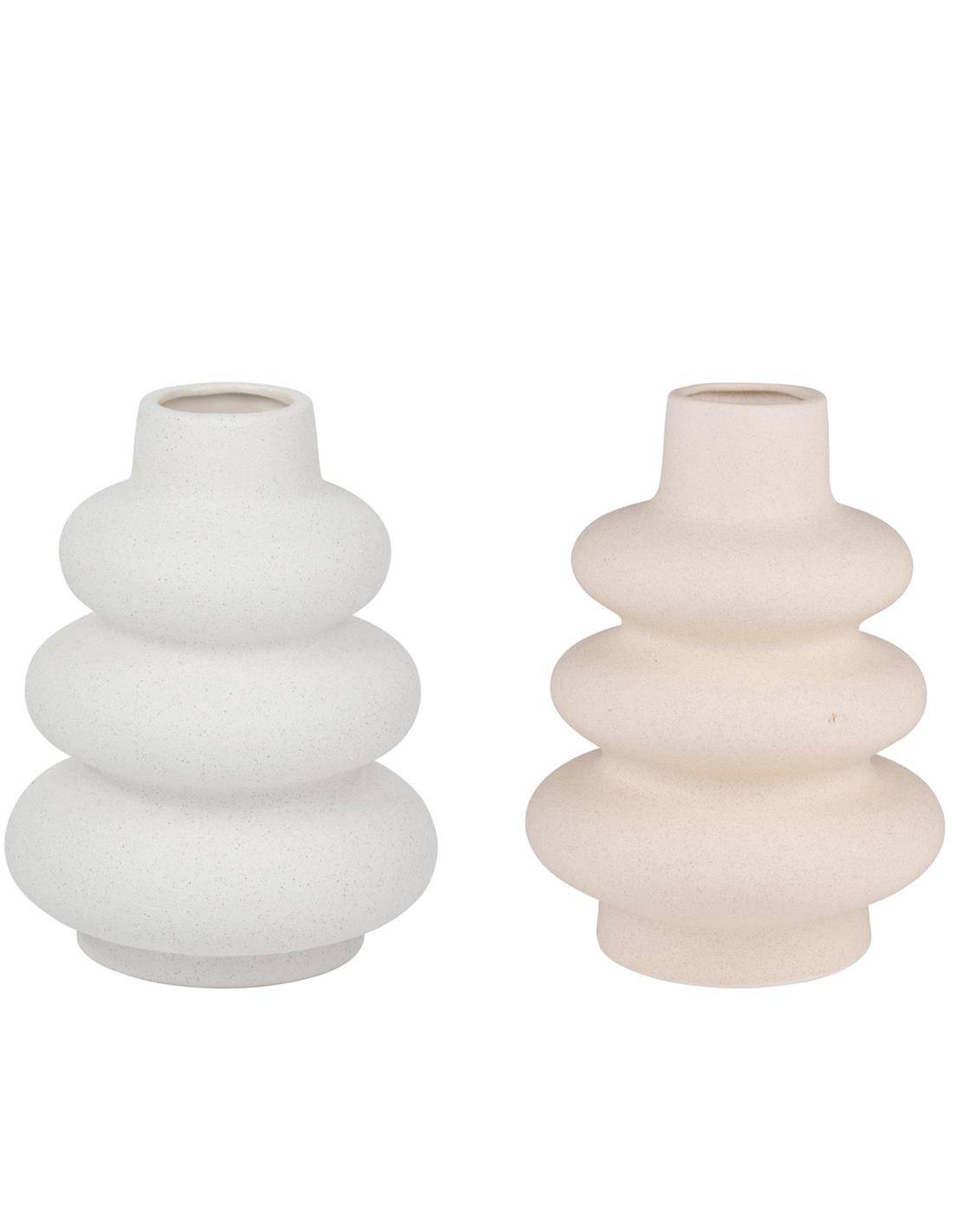 Βάζο κεραμικό 2χρώματα 14,5x19cm