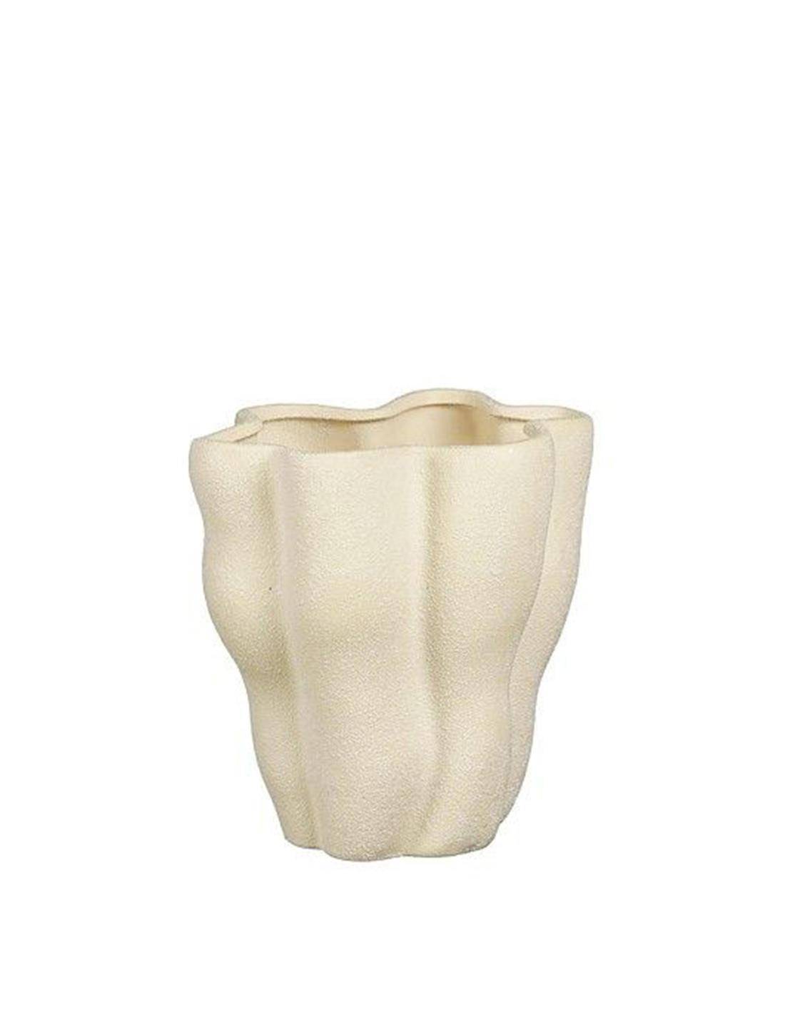 Βάζο κεραμικό λευκό 20,5x15,5x20,5cm