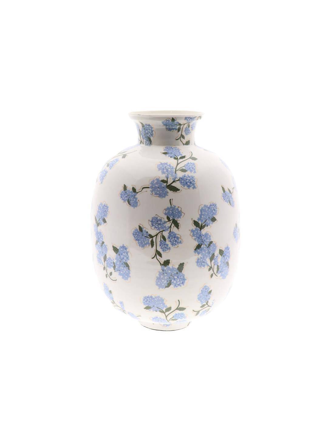 Βάζο κεραμικό μπλε λουλούδια 42x57cm