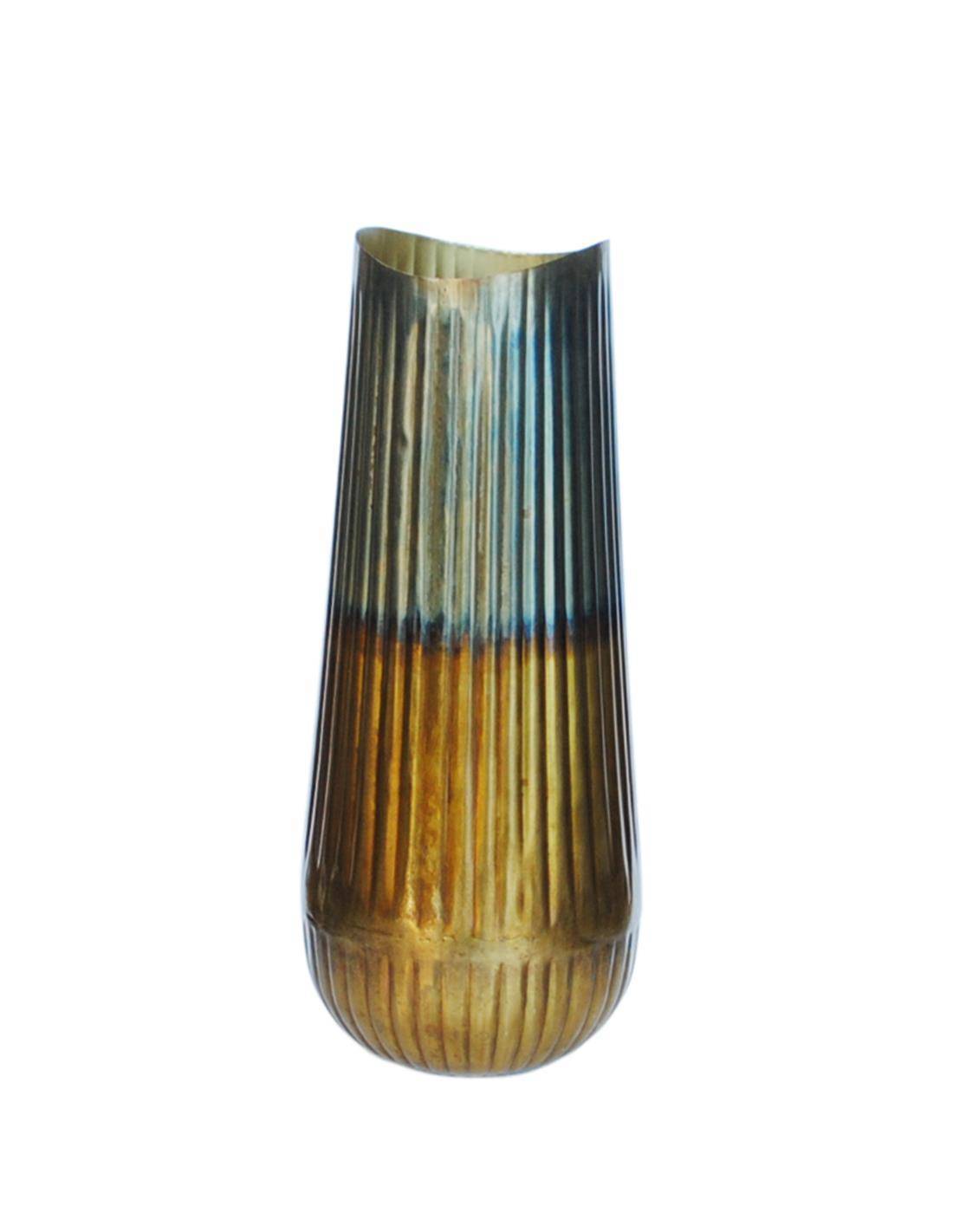 Βάζο μεταλ. Bronze/gold Φ20Η49,5cm