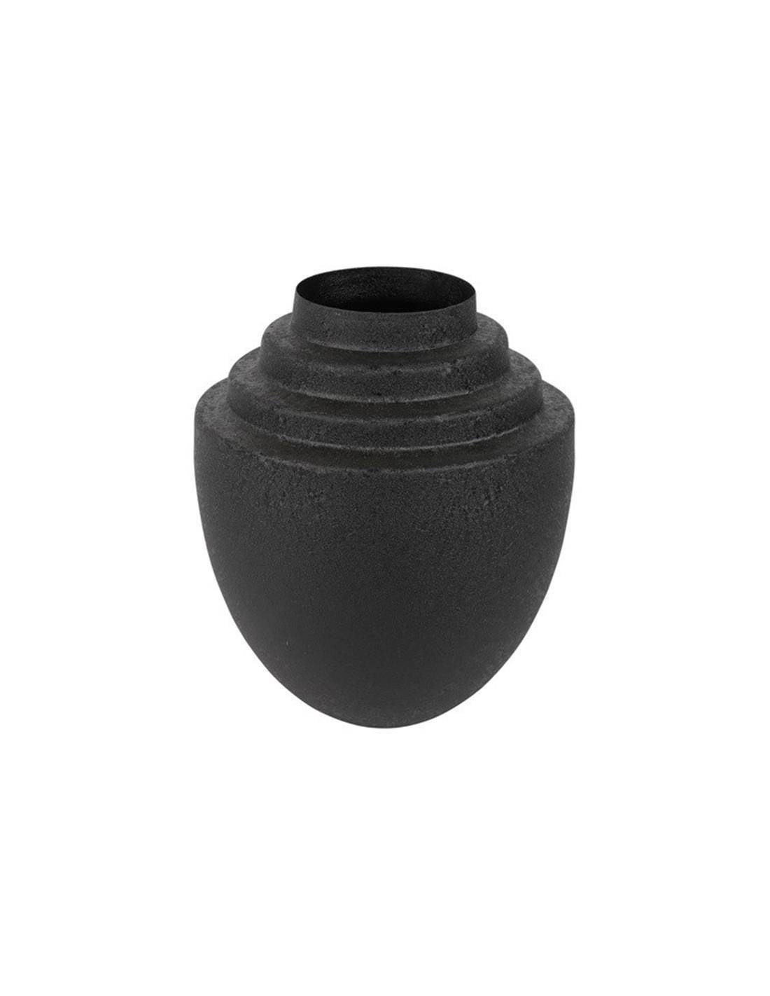 Βάζο μεταλ.μαύρο Φ25Η31cm
