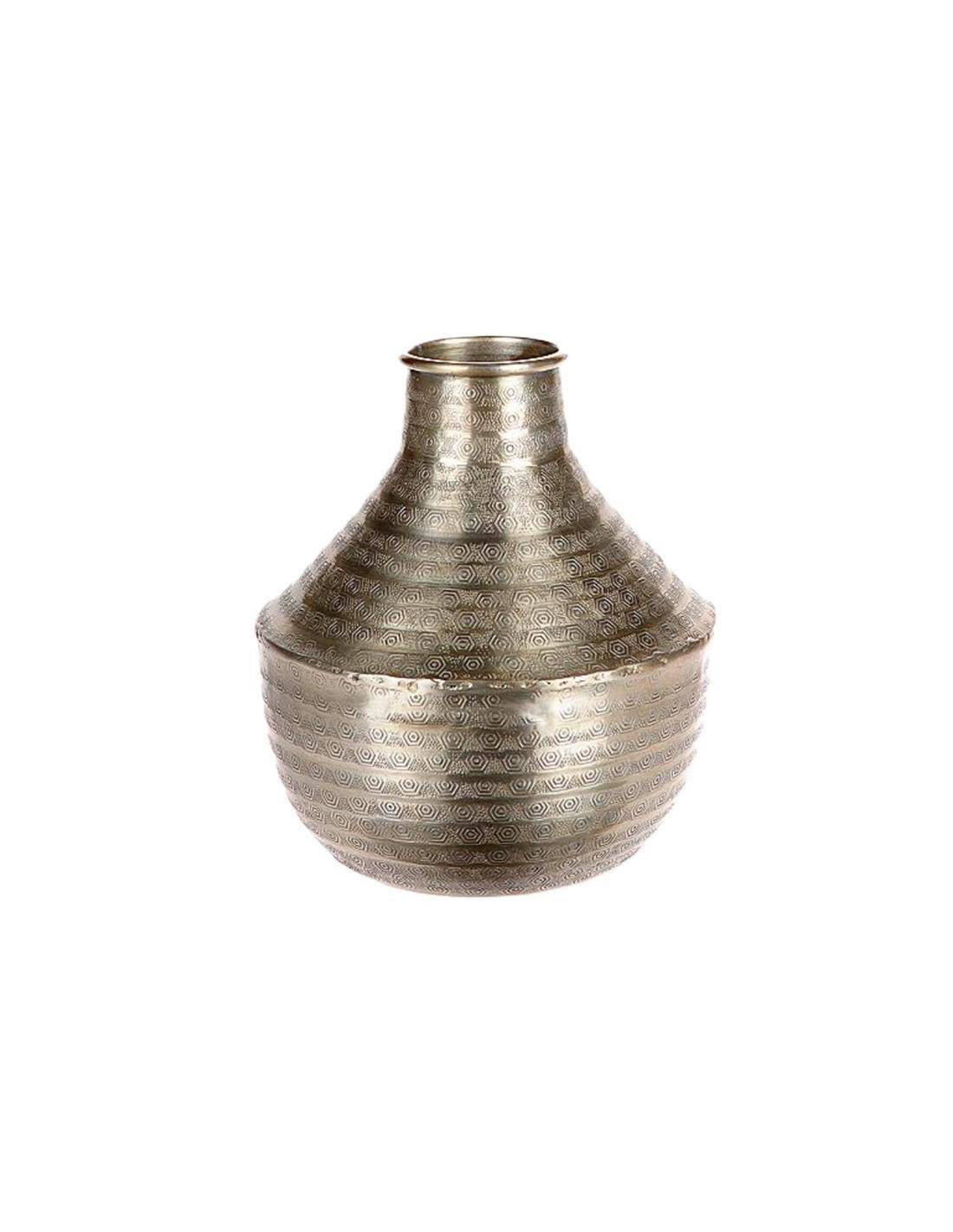 Βάζο μεταλλικό ασημί Φ21Η23,5cm