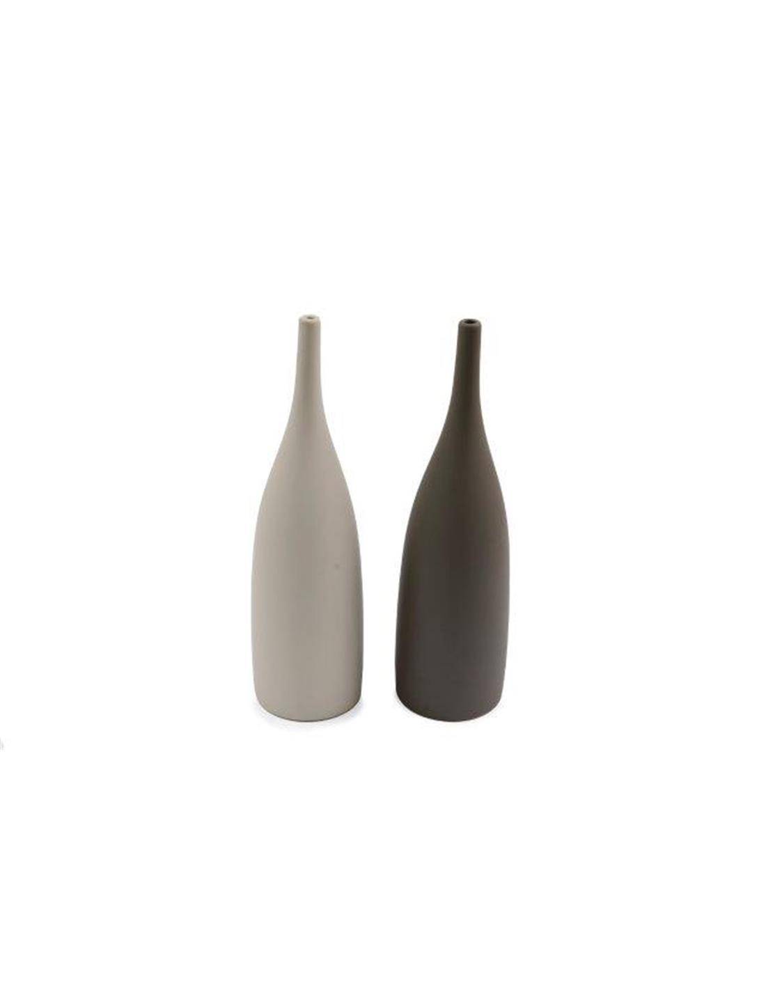 Βάζο σχέδιο μπουκάλι 2χρώματα 9.7X34.5cm