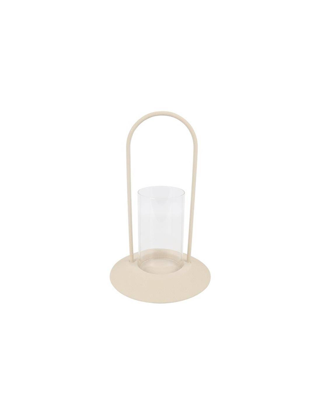 Φανάρι μεταλ.εκρού με γυαλί 23Χ38