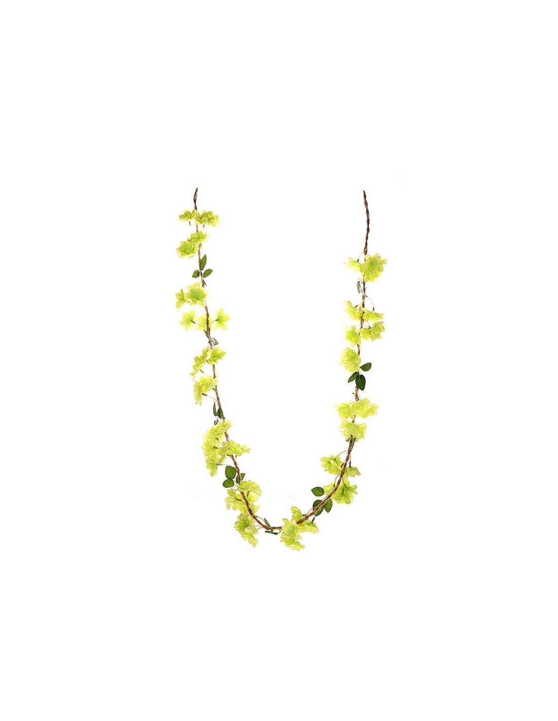 Γιρλάντα άνθη έντελβάις κίτρινα Η150cm