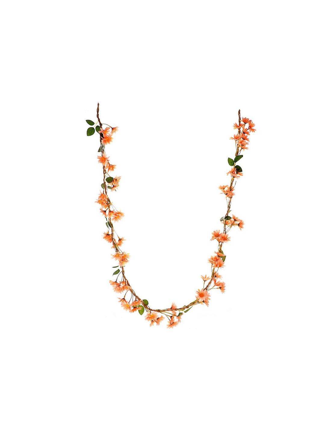 Γιρλάντα άνθη μαργαρίτας πορτοκαλί Η150cm