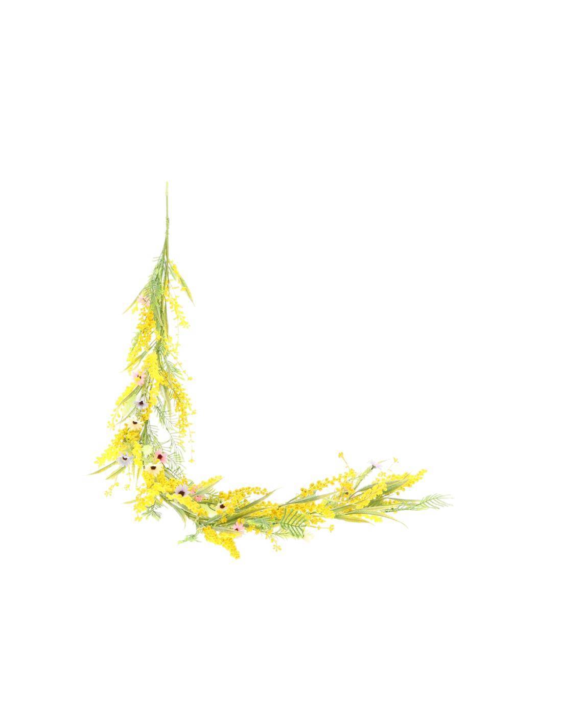 Γιρλάντα Μιμόζα κίτρινη Η150cm