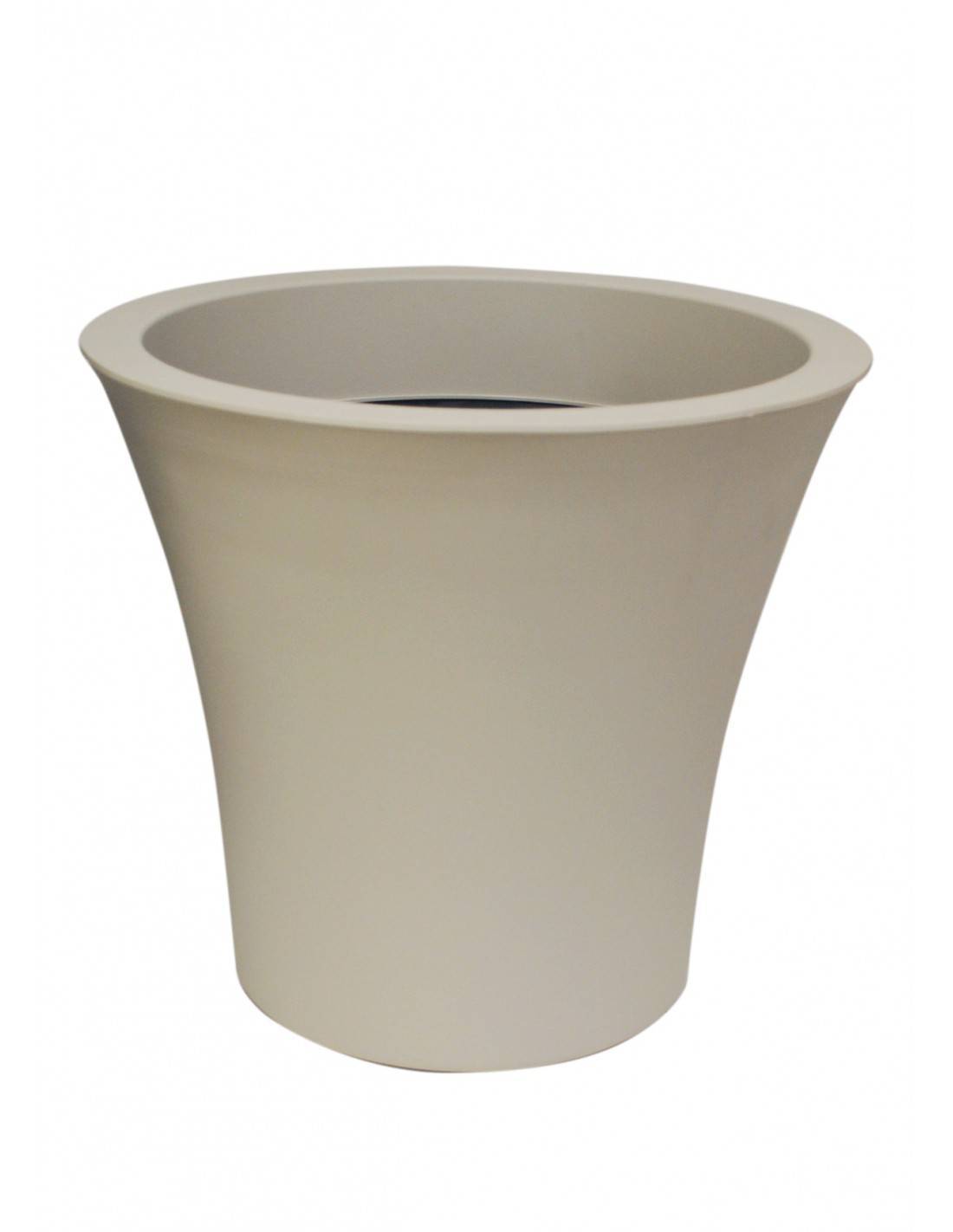 Γλάστρα CITY με ρόδες SILK GREY 50Χ44 εκ.