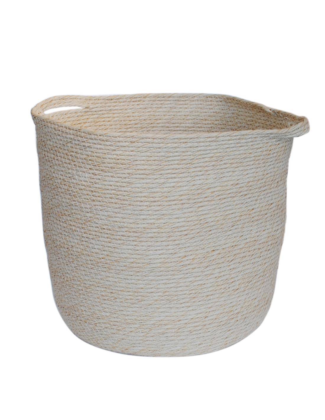 Καλάθι ψάθινο εκρού 38Χ37