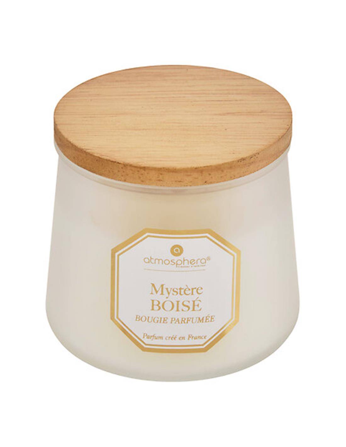 Κερί 200g Elisa"Woody Mystery" 9,1x8,3 cm