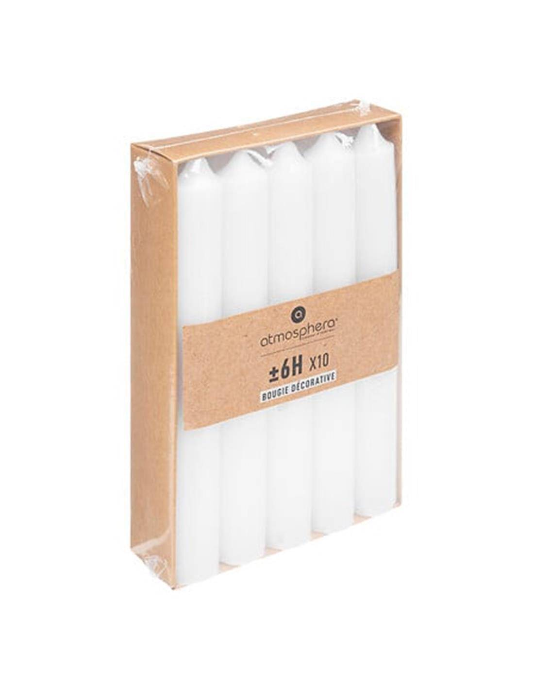 Κερί κηροπήγιο 16εκ. λευκό  σ/10