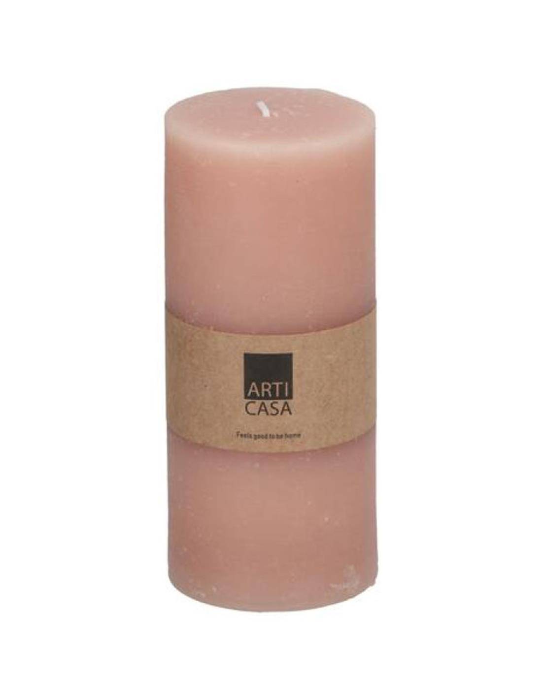 Κερί κορμός ροζ Φ7 Η16cm