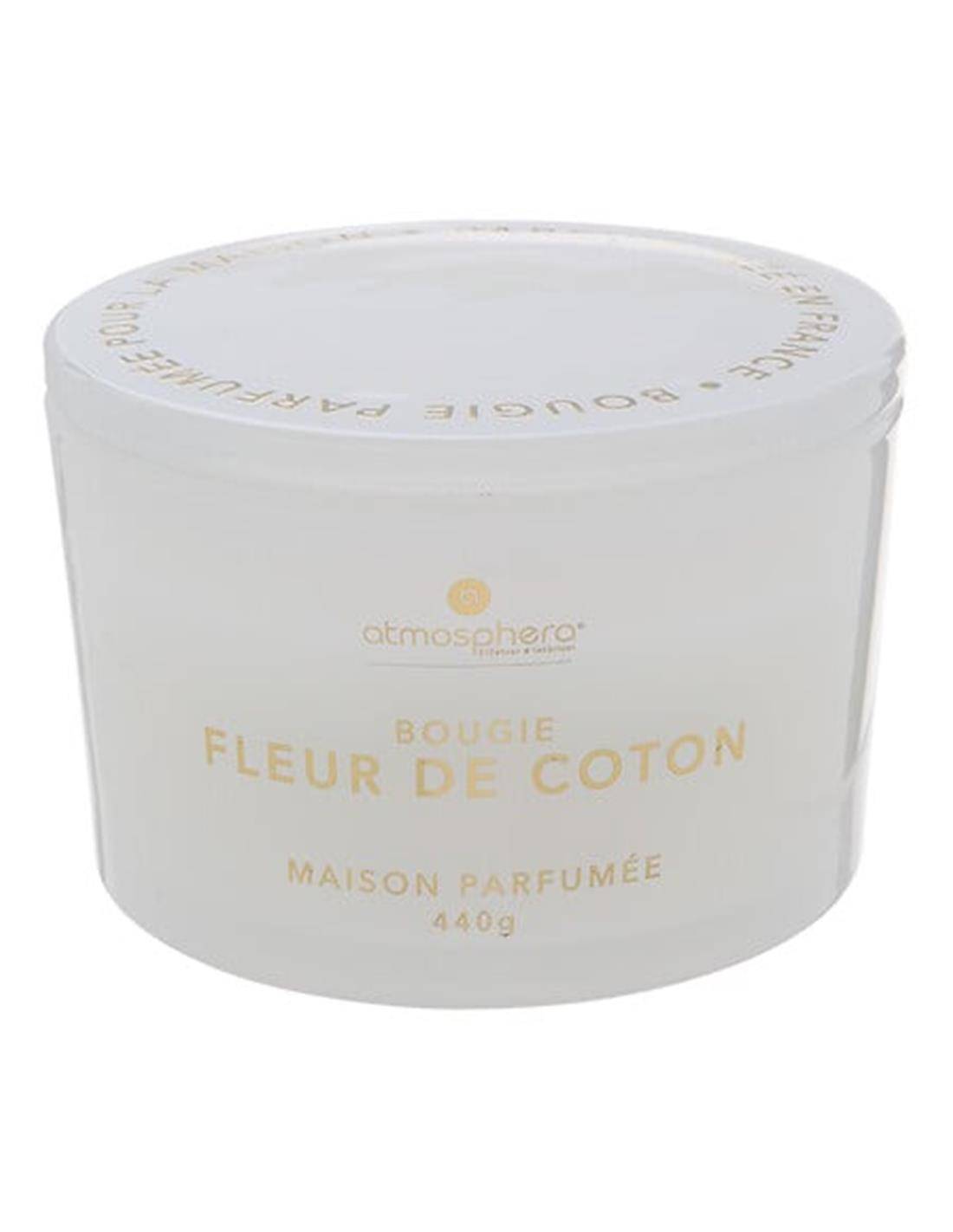 Κερί σε γυαλ.βάζο "cotton" 440g/13x9cm