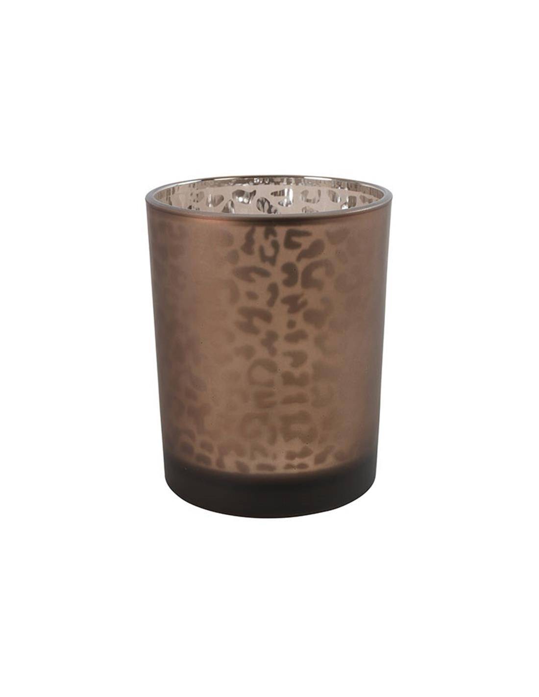 Κηροπήγιο γυαλ.καφέ bliss 10Χ12,5