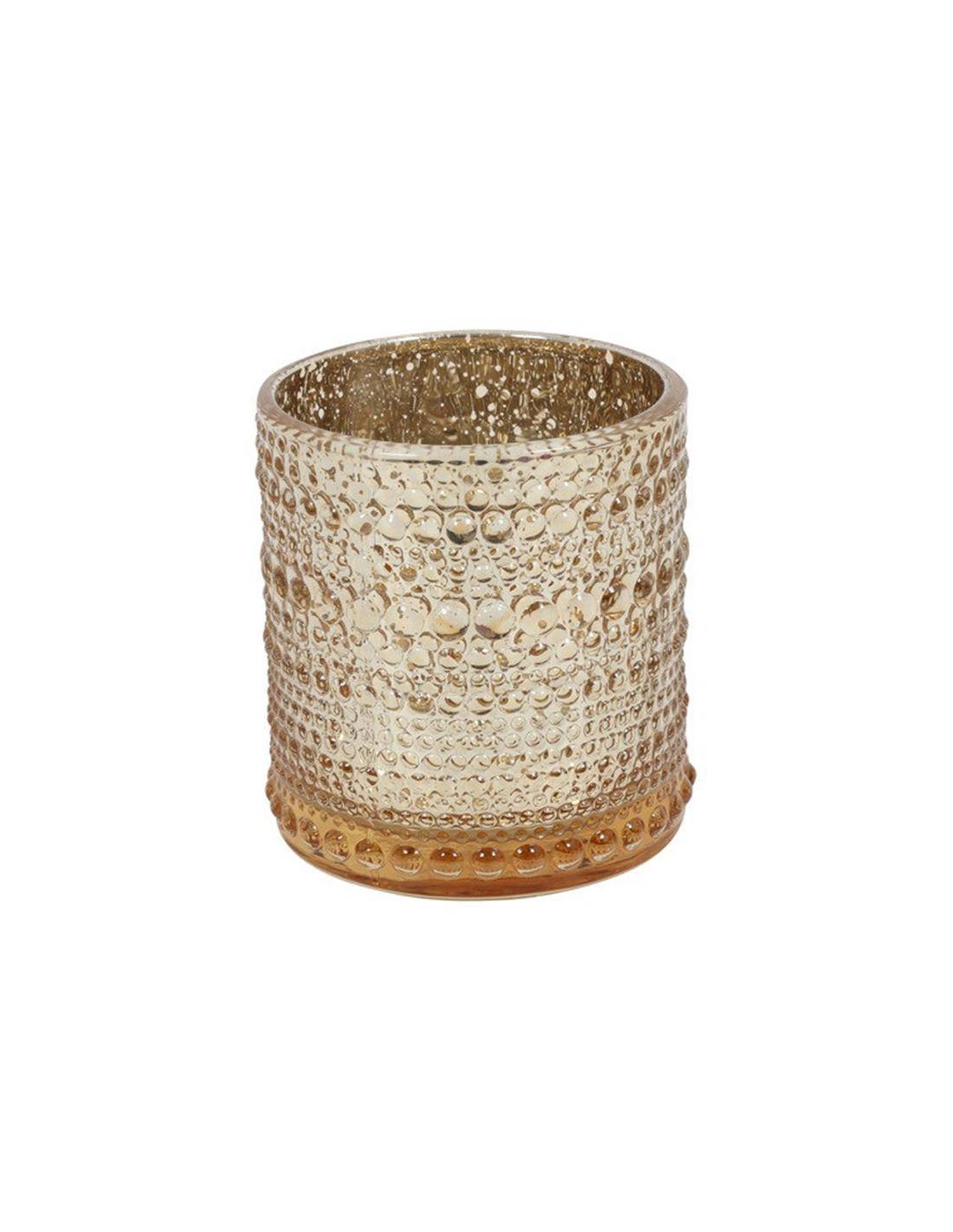 Κηροπήγιο γυαλ.χρυσό 7,2Χ8