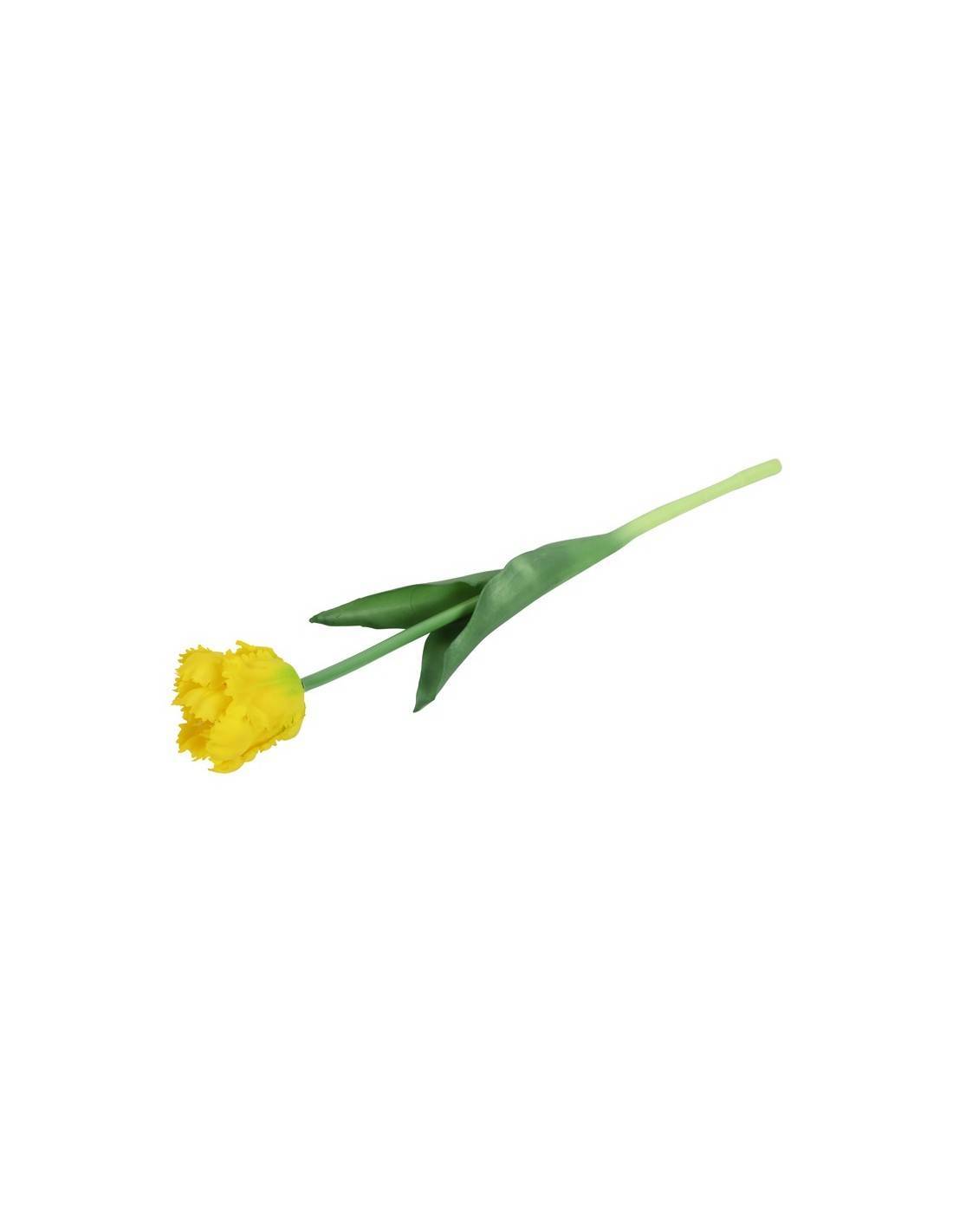 Κλαδι τουλιπα σιλικόνης κίτρινο 40εκ.
