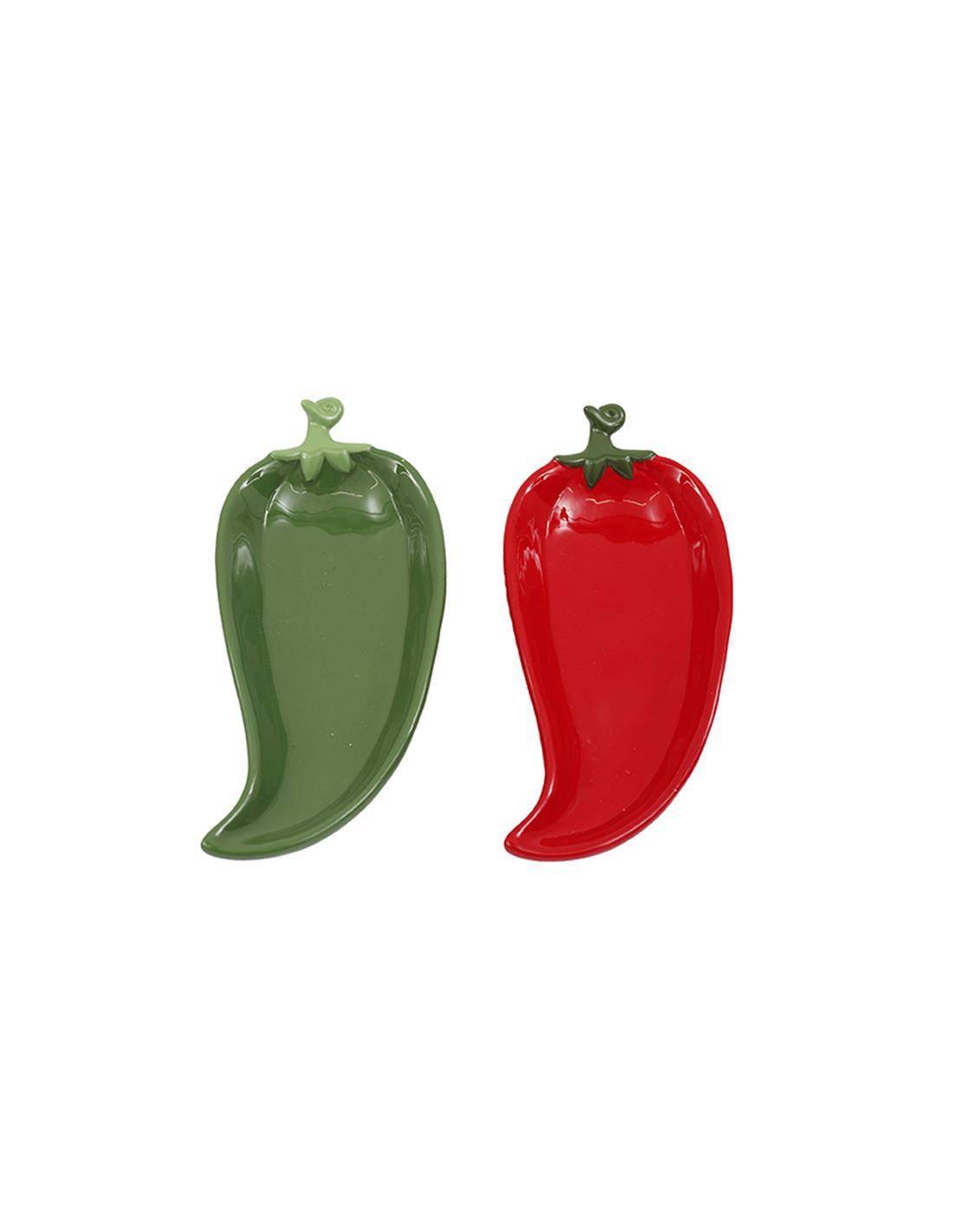 Πιατέλα "CHILLI" 2χρώματα 22x10cm