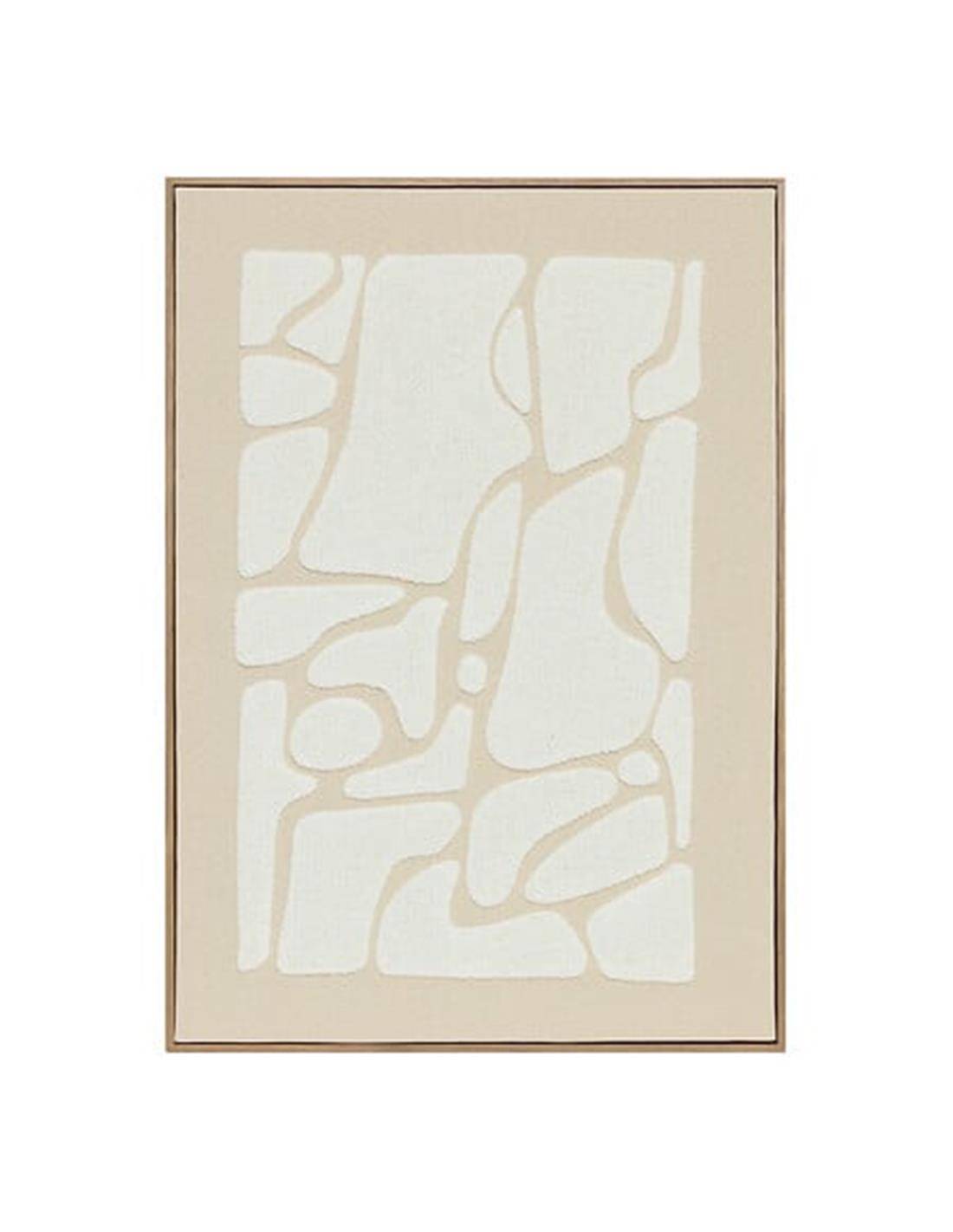 Πίνακας 3D "Fabric Ziad" μπεζ-καφέ 50x70cm