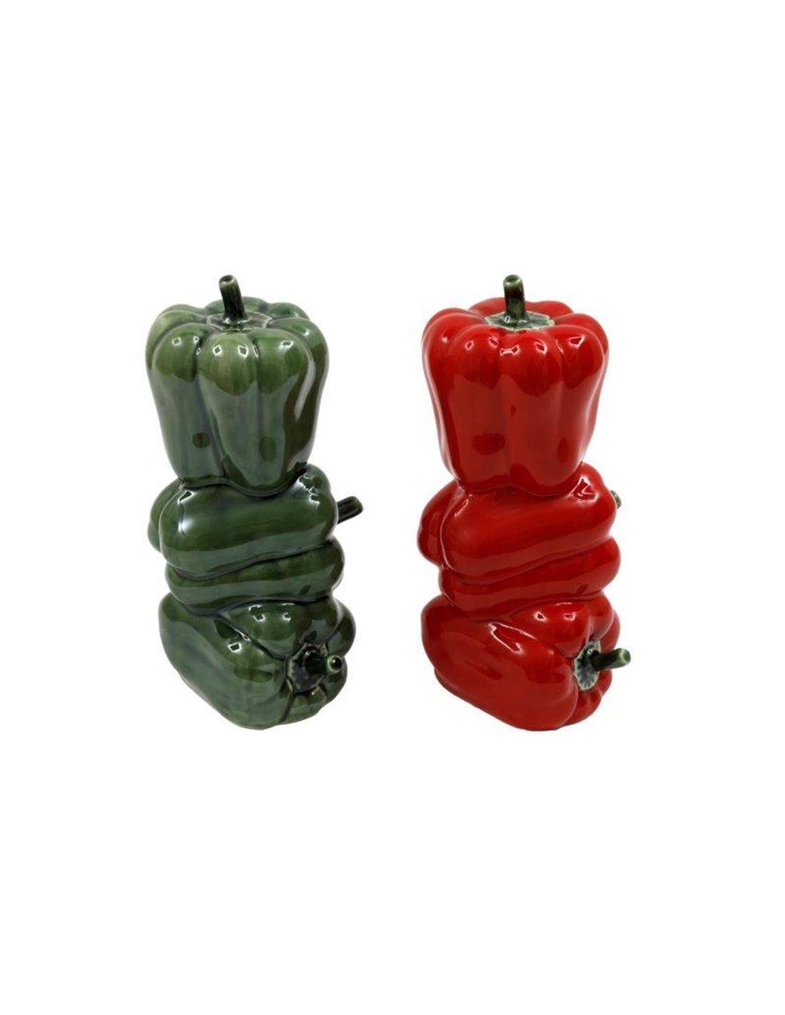 Πιπεριές κεραμικές 2 χρώματα 11x10x20cm