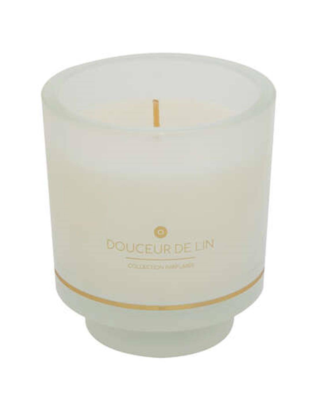 Ποτήρι γυάλ.λευκό με κερί 225gr/9 x10cm