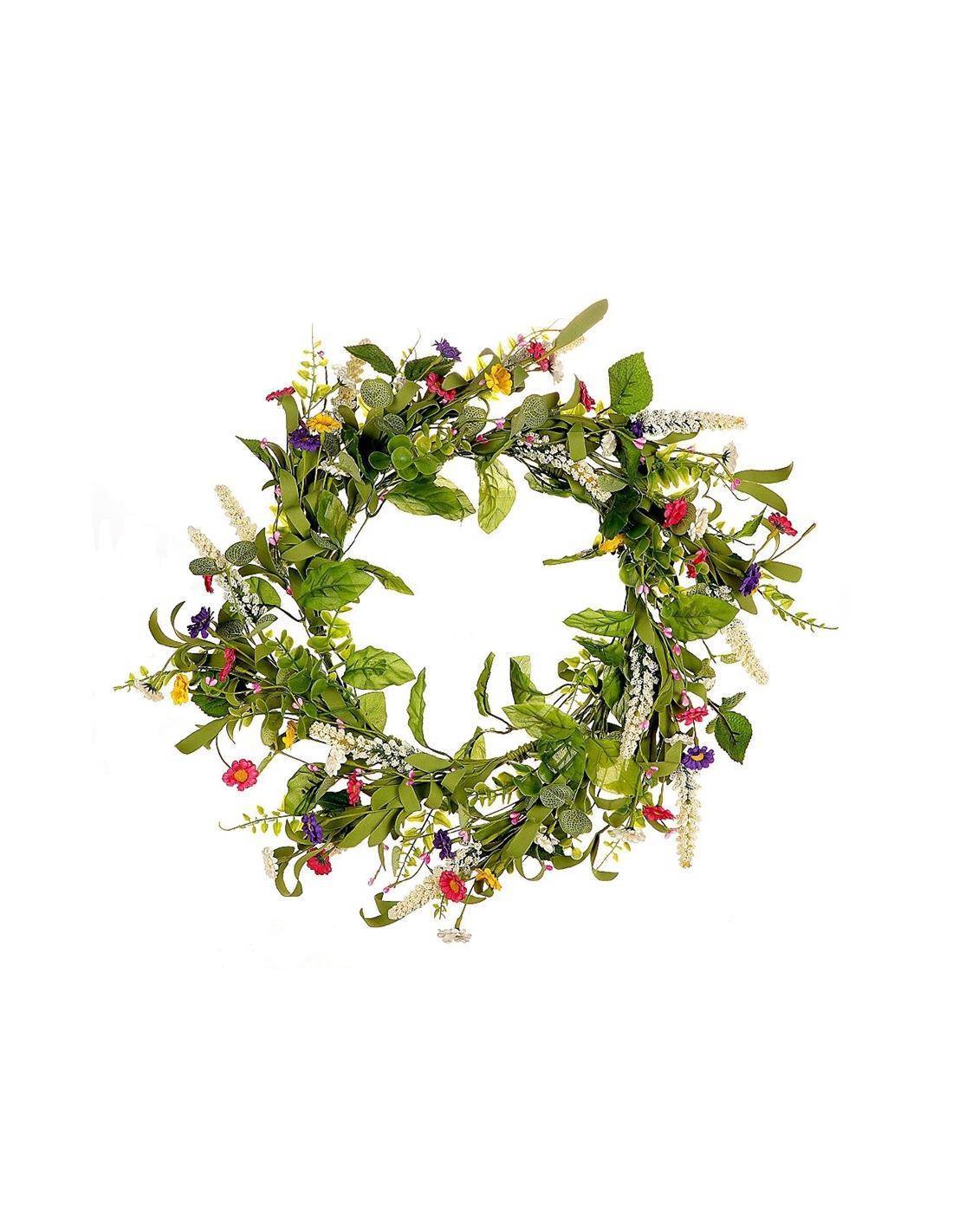 Στεφάνι με άνθη multi Φ54cm