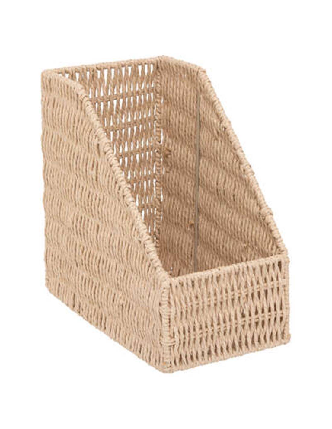 Θήκη γραφείου τεχν.RAFFIA φυσικό 15,5x26x27cm