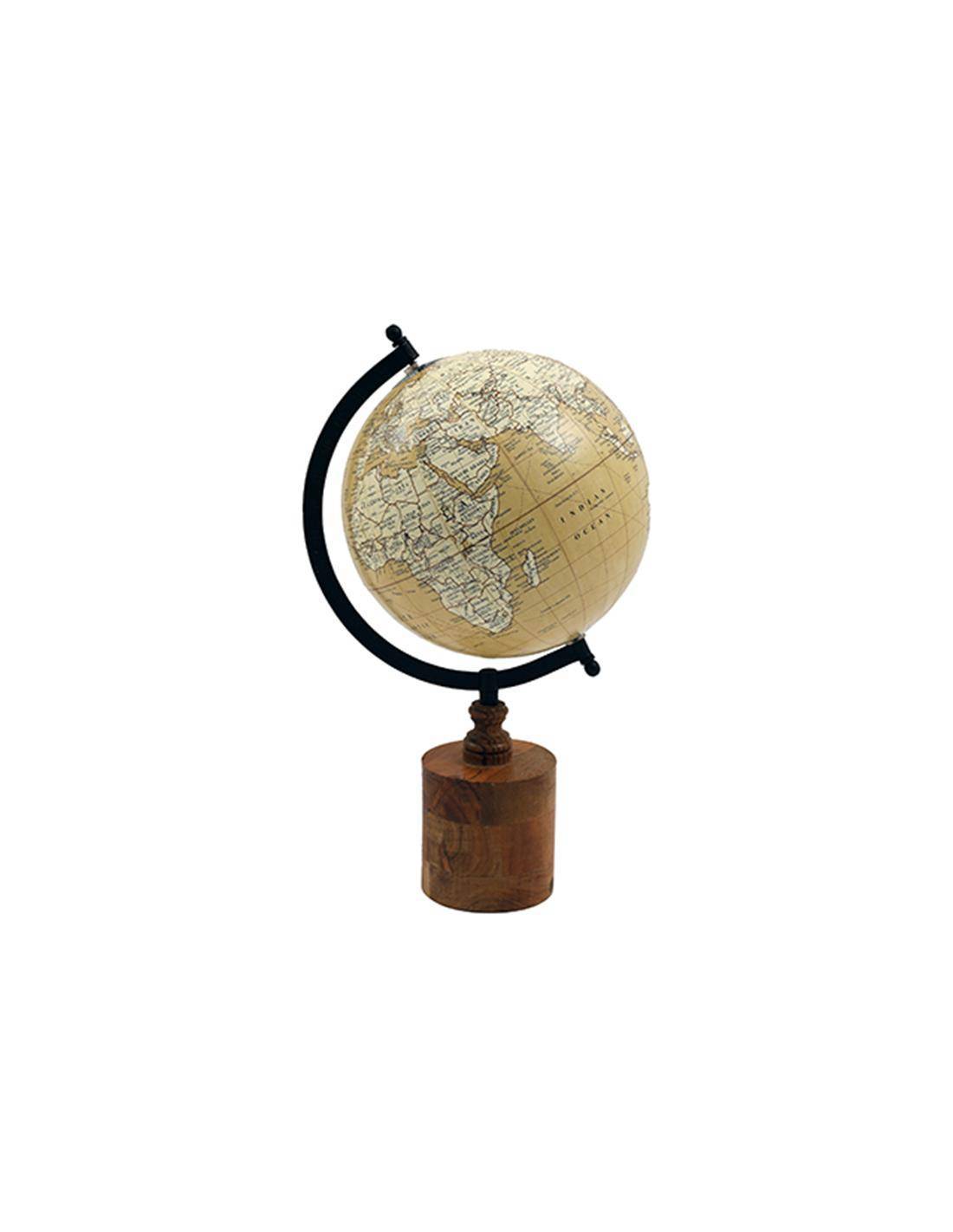 Υδρόγειος σε ξύλινη βάση 37x20cm