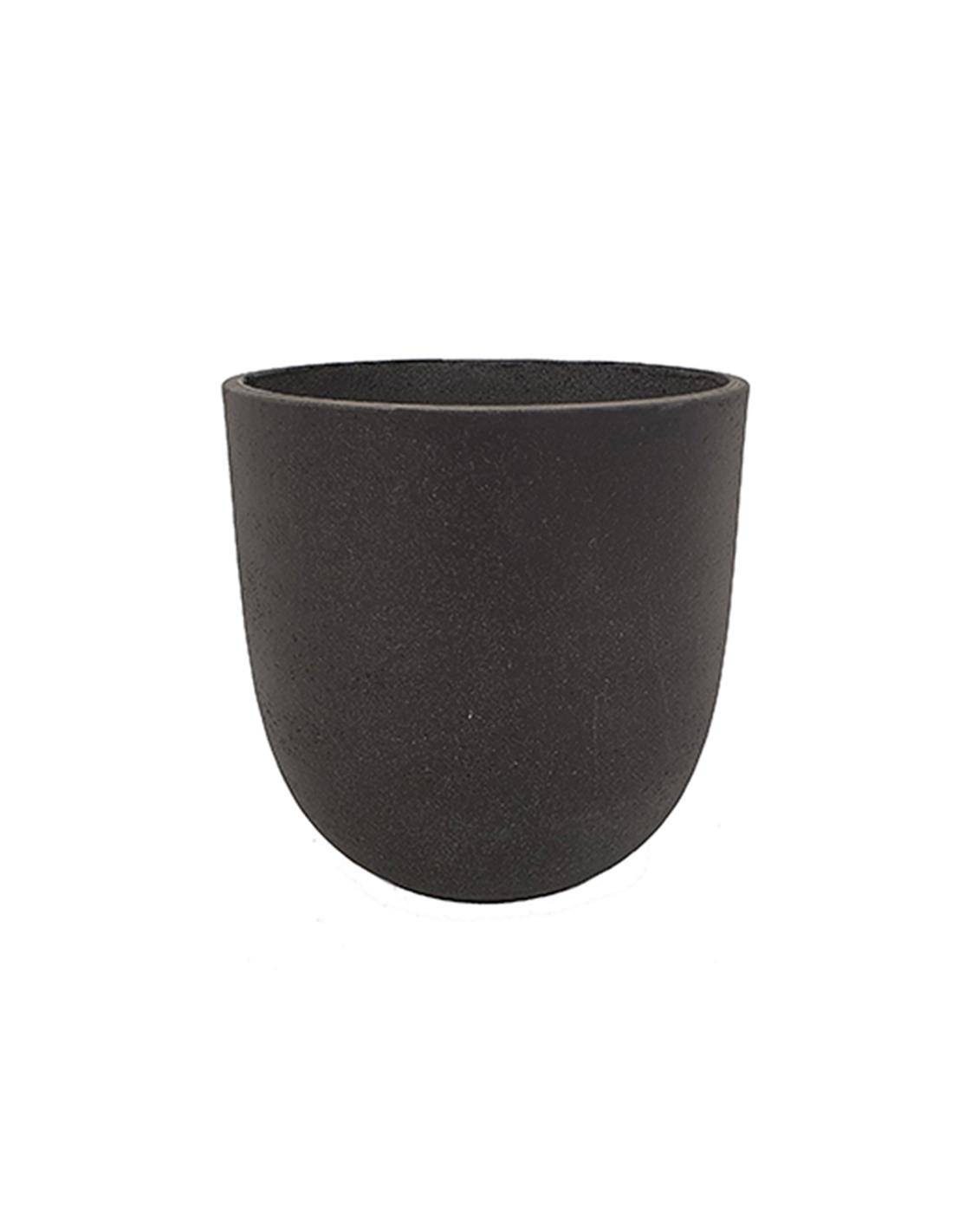 Γλάστρα cement μαύρο χρ. Φ27X26