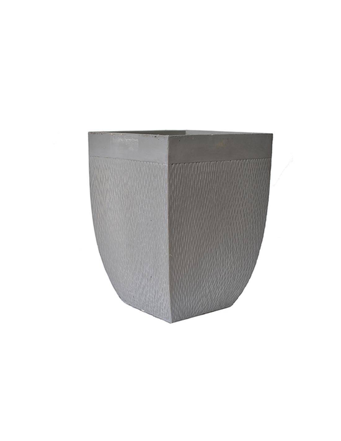 Γλάστρα fibreclay rain τετρ. γκρι χρ. 29Χ29Χ40