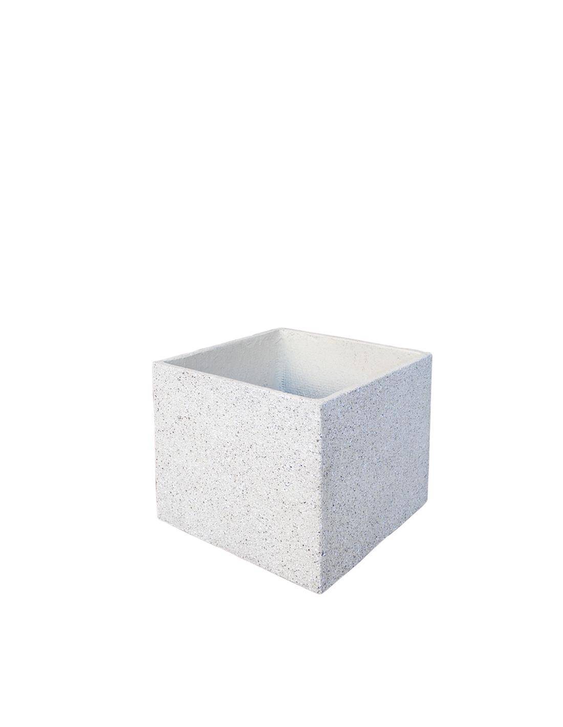 Γλάστρα cement rough εκρού 37Χ37Χ31