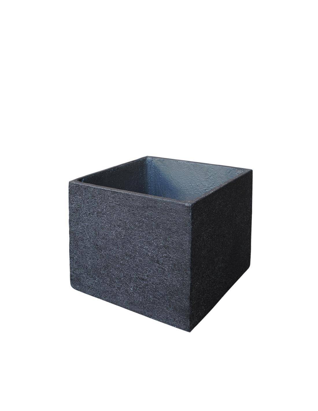 Γλάστρα cement rough μαύρο 45Χ45Χ38