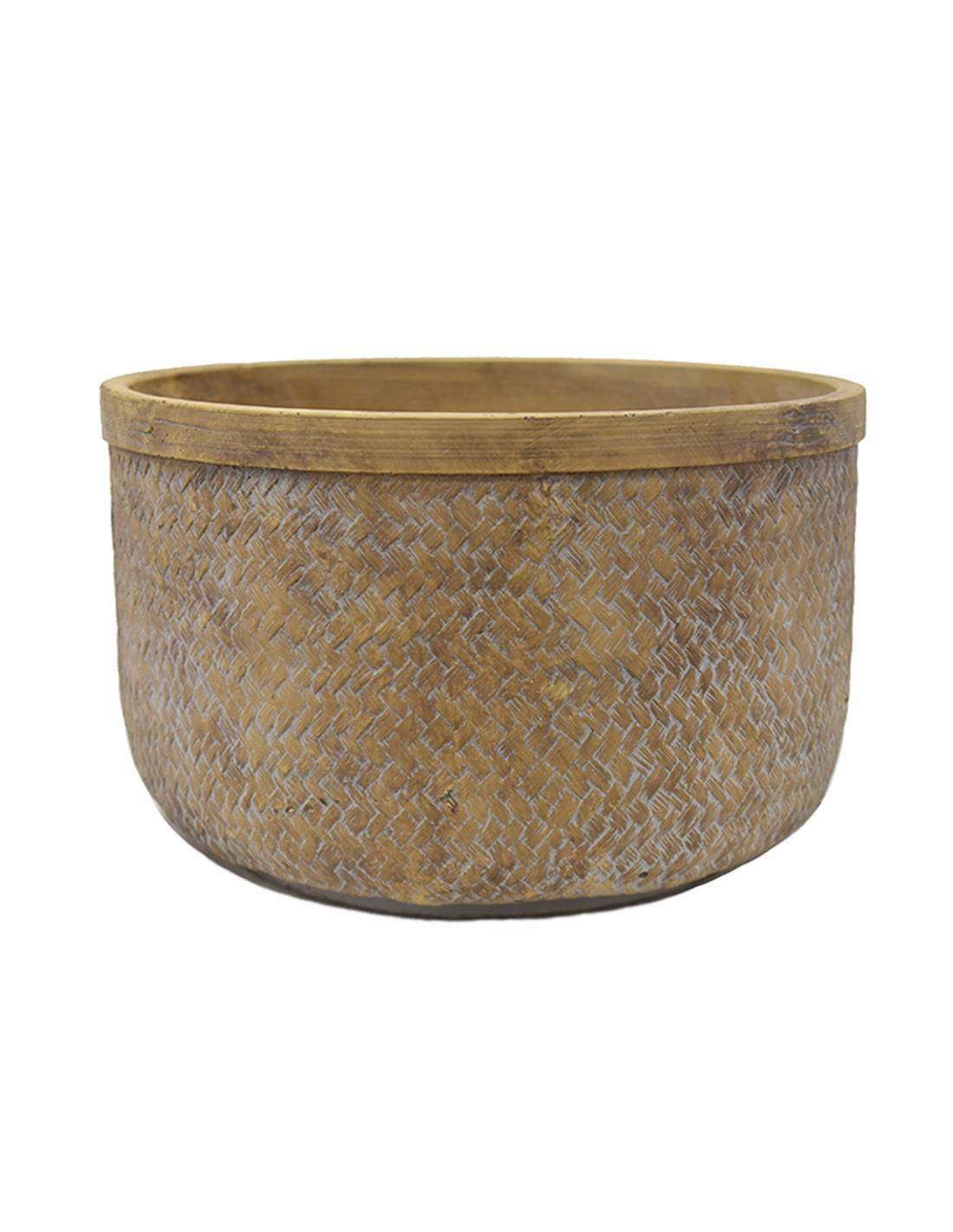 Κασπώ κεραμ.weave antique μπεζ χρ. Φ27Χ17,5